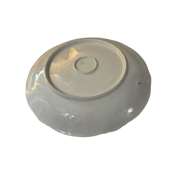 Vintage German Floral Decorative Plate Pink Red Roses 12 Inch - Picture 3 of 6